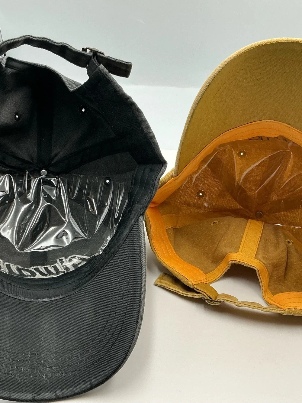 Always Embroidered Baseball Cap - Mustard and Charcoal Set Of 2